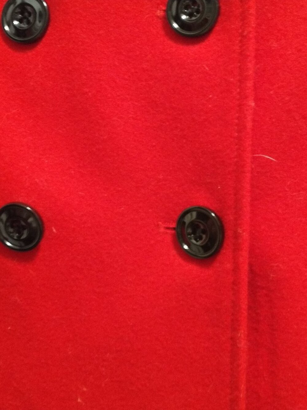 Red wool coat - Picture 2 of 7